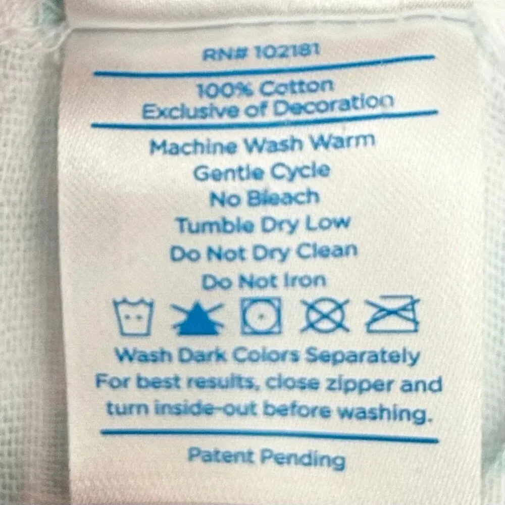 Halo Sleepsack Muslin Teal on White Circles 0-6 Months 12-18 Pounds